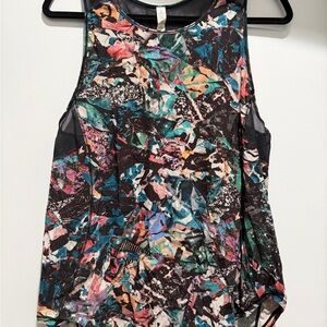lululemon athletica Colorful Abstract Tank Top